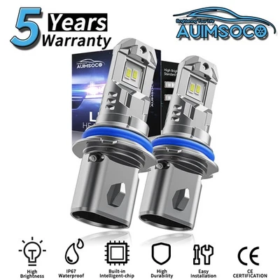 For Chevrolet Impala 1994-1996 LED Headlight Kit Bulbs Hi/Lo Beam - Image 1 of 4