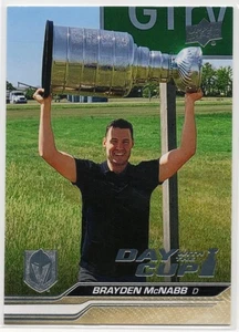 2023 2023-24 Upper Deck Day With The Cup #DC13 Brayden McNabb Golden Knights - Picture 1 of 2