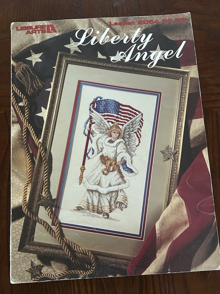 Leisure Arts 2054 Liberty Angel Cross Stitch Leaflet - Image 1 of 1