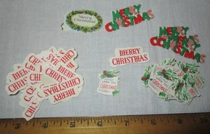KONVOLUT 78 VINTAGE MERRY CHRISTMAS ETIKETTEN AUFKLEBER (aus den 50er Jahren) - Bild 1 von 1