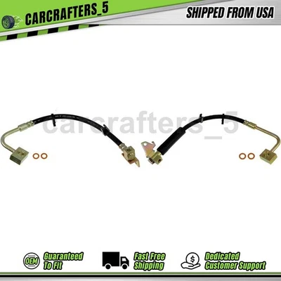 2 mangueras hidráulicas de freno trasero para Jeep Grand Cherokee 2005 2006 3,7 L Foto 1 de 4