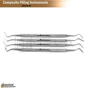 Dental Composite Filling Carvers Restorative Flat Plastic Filling Instrument kit - Picture 1 of 5