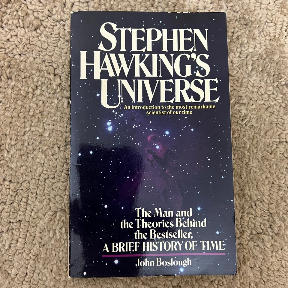 Stephen Hawking's Universe Science Paperback Book by John Boslough Avon 1989 - Image 1 of 4