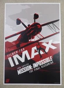 Póster Misión Imposible El Cálculo Final Doble Cara Regal IMAX Fan Event - Imagen 1 de 2