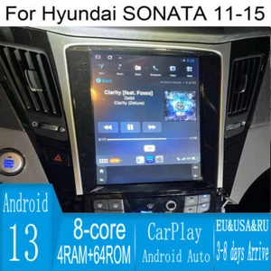 10.4" Android Navigation Car Gps Stereo Tesla Style For Hyundai Sonata 11~15 - Picture 1 of 11