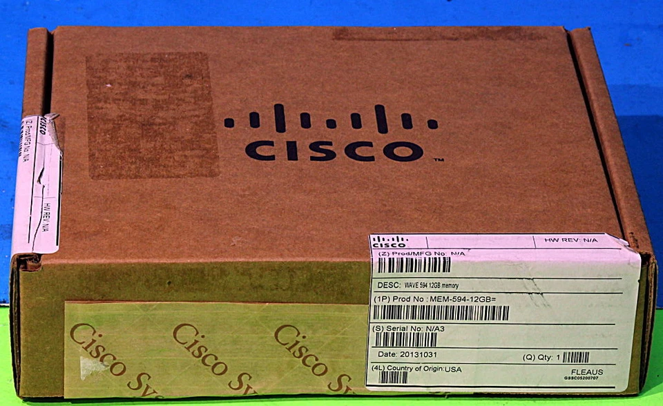 MEM-594-12GB CISCO WAVE 594 12GB Memory Kit New Sealed - Image 1 of 1