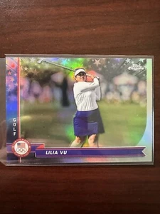 2024 Topps Chrome US Olympics Refractor #120 Lilia Vu - Golf - Picture 1 of 2