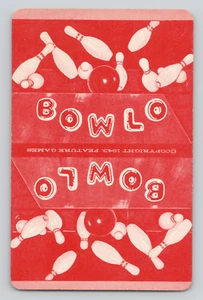Tarjeta intercambiable Red Bowlo Bowling Playing Card As of Spades Bowling Pins - Imagen 1 de 2