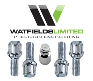 4 x M14x1.5 Wheel Locking Bolts, Radius Seat, 17/19mm Hex, 45mm Thread Length - Picture 1 of 1
