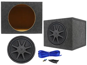Kicker 44CVX152 15" CVX Comp VX 1000w RMS Car Subwoofer+Sealed Sub Box Enclosure - Picture 1 of 11
