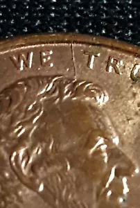 1998 P Lincoln Cents Error Die Crack - Picture 1 of 3