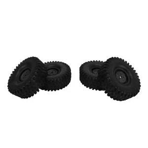 (Black) 4PCS RC Wheel Set 1.9 Inch 120mm Diameter Plastic Tires For - Picture 1 of 12