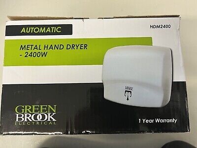 Greenbrook White Metal Hand Dryer HDM2400 • 72.32£