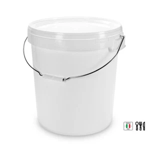 Secchiello in plastica alimentare per 25 kg. di miele per Apicoltura -10 pezzi - - Foto 1 di 2