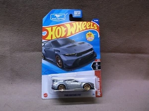 HOT WHEELS 2025 #34 SILVER 25 FORD MUSTANG GTD 60TH ANNIVERSARY HOT ROD OUTLAW - Picture 1 of 3