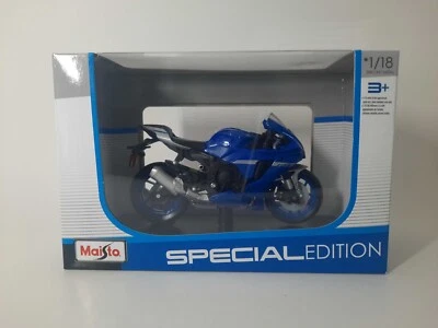 Modellino Statico Yamaha YZF-R1 (2021) Maisto Moto Blu Scala 1:18 - Immagine 1 di 2