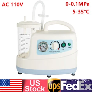 Emergency Medical Portable Aspirator Vacuum Phlegm Unit Mucus Suction Machine 🔥 - Picture 1 of 1