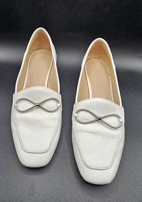 Mocasines sin cordones PLV Pour La Victorie Sekanl de cuero napa blanco para mujer 6,5 Foto 1 de 4