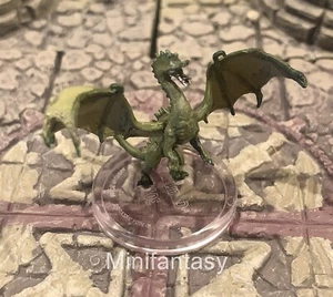 Cradlefall D&D Miniatura Dungeons Dragons Witchlight Drago Verde Wyrmling 30 - Foto 1 di 1