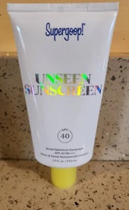 SUPERGOOP Unseen Sunscreen 2.5 oz. SPF 40. New & Sealed Exp 07/2026 - Picture 1 of 2