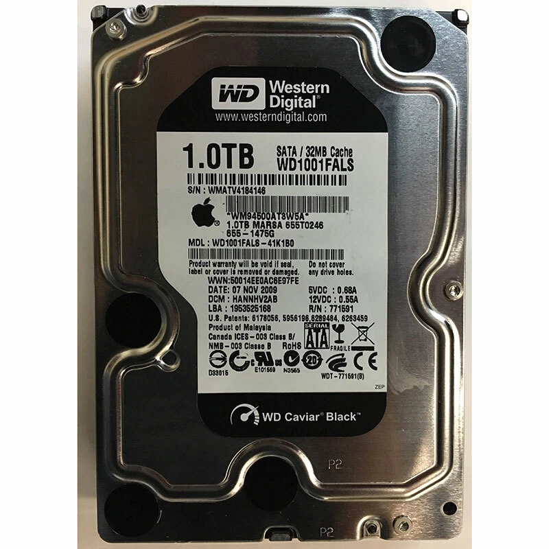 655-1475J - Apple 1TB 7200 RPM SATA 3.5" HDD - Image 1 of 1