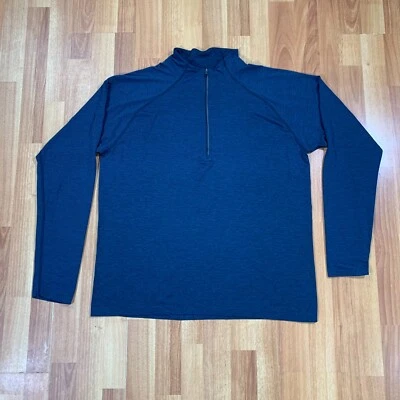 Lululemon Golf Pullover 1/4 Zip Mens 2XL Blue Lightweight Performance - Image 1 of 4