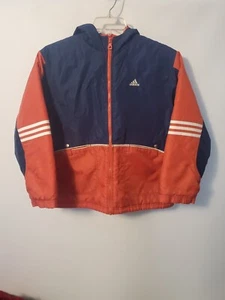Boys Adidas Winter Coat Blue Orange Size XL 18-20 - Picture 1 of 7