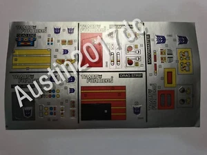 Vintage Transformers G1  Menasor Sticker Replacement Decepticon For Repair - Picture 1 of 1