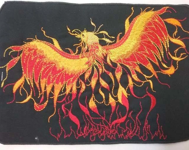 Phoenix Back Patch orange and red - Image 1 of 1