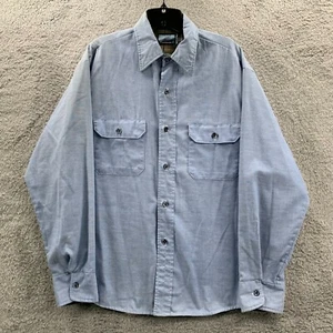 FIELDMASTER Shirt Mens Size Large Button Up Flannel Lined Blue - Picture 1 of 7