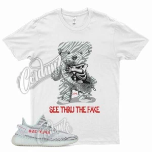Camiseta blanca THRU para YZ Boost 350 V2 tinte azul cebra gris tres - Imagen 1 de 3