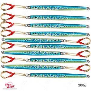 10 Stück Fish WOW!® 200g Fishing Speed Jig Vertikalköder 7oz Trollingköder blau NEU - Bild 1 von 6