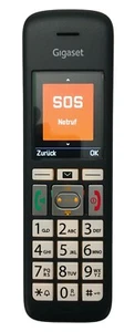 Portatile Gigaset E375H con batterie per E370 E375 Duo E370HX NUOVO SOS tasti grandi - Foto 1 di 2