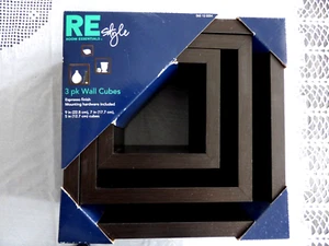Shelving cubes 3pk. Expresso finish 9" 7" 5" Room Essentials - Picture 1 of 4