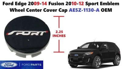 Ford Edge 2009-14 Fusion 2010-12 Sport Emblem Wheel Center Cover Cap AE5Z-1130-A - Image 1 of 4