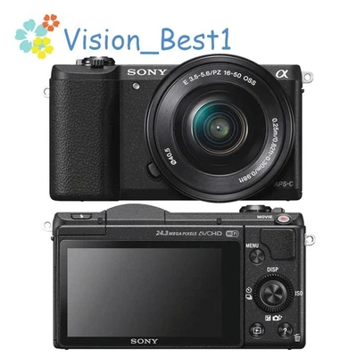 Sony Alpha A5100 Mirrorless Digital Camera 24.3 MP with 16-50mm Lens Black - Image 1 of 4