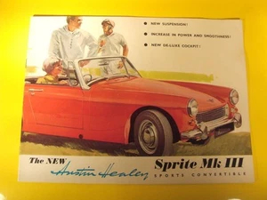 The New Austin Healey Sprite Mk III Sports Convertible 1964 Brochure - Picture 1 of 1