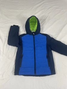 Gerry Boys Blue Puffer Jacket Hoodie Size S (7-8) - Picture 1 of 10