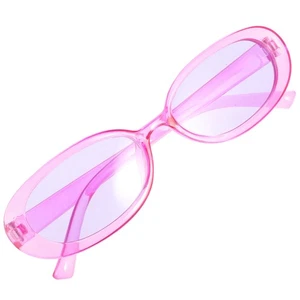 Ovale Brille für Damen Stylische Rosa Brille Sonnenbrille Mädchen Bunt - Bild 1 von 12