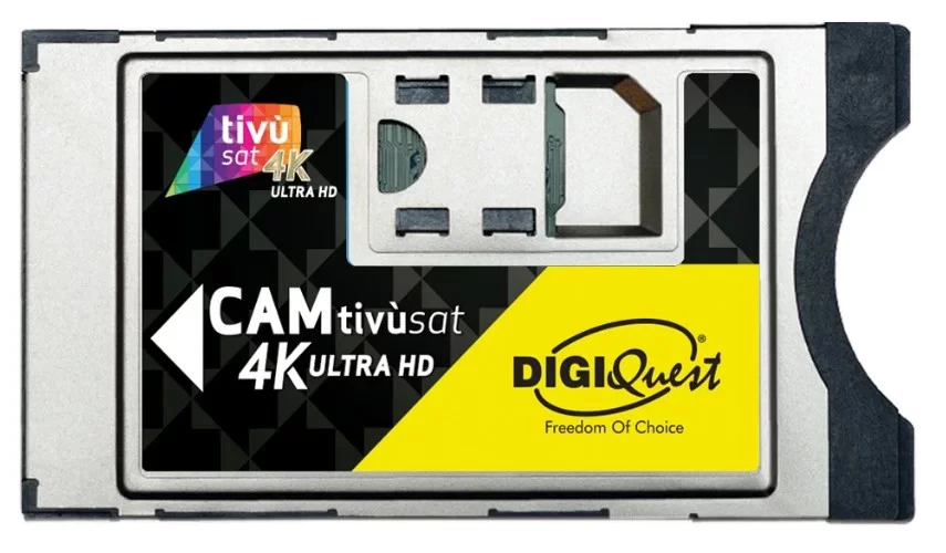Digiquest Cam Tivùsat 4K Ultra HD Modulo di accesso condizionato (CAM + Scheda T - Immagine 1 di 1