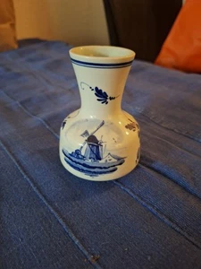 Original Delft Holland kleine Vase 10 cm - Bild 1 von 3