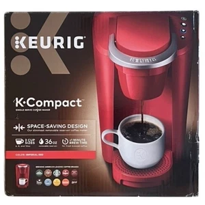 Keurig K-Compact K35 Single Serve Pod Coffee Machine Red Only Used a Few Times! - Picture 1 of 12
