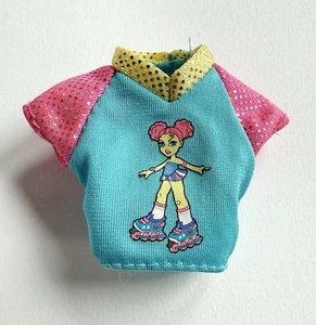 Genial muñeca Barbie de patinaje 1999 Mattel patines por sí misma patinaje SOLO CAMISETA - Imagen 1 de 3