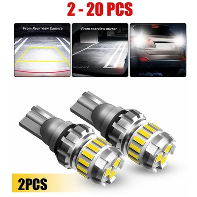 Super Brillante Canbus Blanco LED Respaldo 912 Bombilla Inversa 921 T15 W16W 2-20PCS Foto 1 de 4
