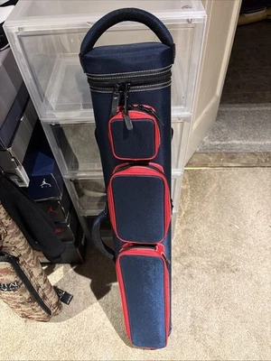 Estuche para tacos de billar JB 4x8 azul marino rojo Foto 1 de 4