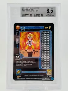 1x DBGT TCG GOKU LV1 ALT FOIL HOLO 266 BABY SAGA LIMITED GRADED BGS 8.5 - Picture 1 of 1