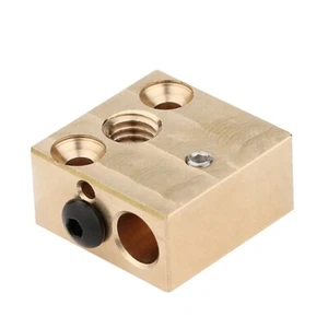 High Temperature CR-10 Copper Heater Block All Metal Hotend Extruder Heatblock - Photo 1/7