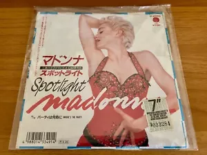 MADONNA Spotlight RARE JAPAN PROMO ONLY 7" VINYL SINGLE W/ UNIQUE PICTURE SLEEVE - Imagen 1 de 10