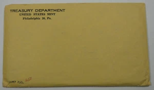 1957 US Mint Philadelphia PA Proof Set SEALED & UNOPENED OGP Envelope - Picture 1 of 4