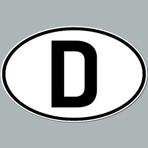 D Aufkleber Sticker Deutschland Länderkennung Länderkennzeichen 4061963019719 - Picture 1 of 4